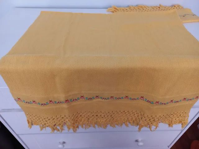 Toalha linha de algodão bodada - Foto 4