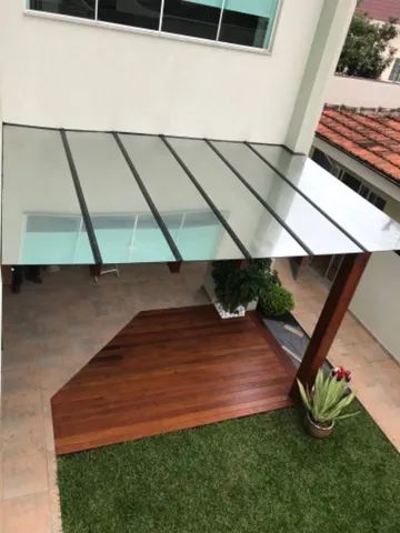 Cobertura de vidro em Pergolados 