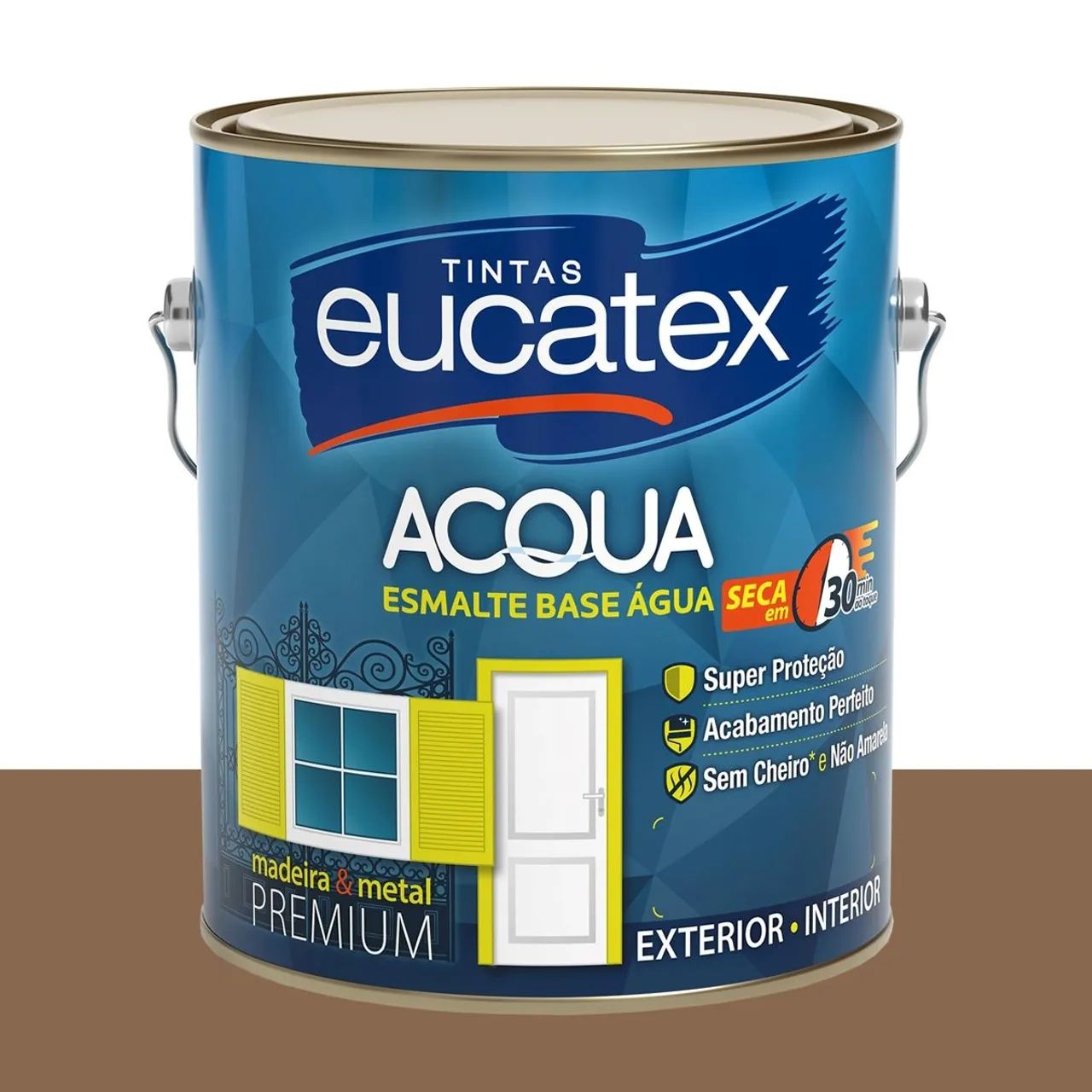 Tinta Esmalte Bril. Base Água Eucatex Doce de Caju 3,2 L