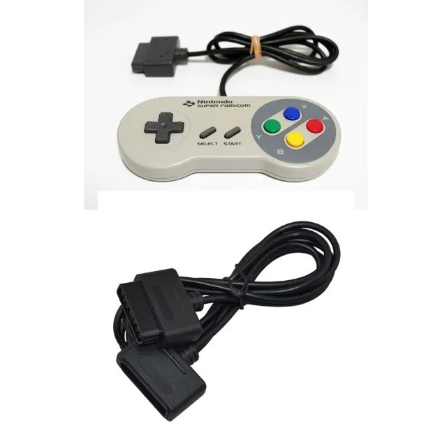 Controle Para Super Nintendo / Super Famicom + Cabo Extensor