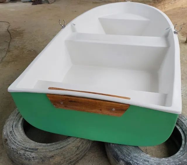 Barco Casco Duplo de 2,25m para 2 Pessoas - Fibra de Vidro com Garantia de 5 Anos - Foto 3