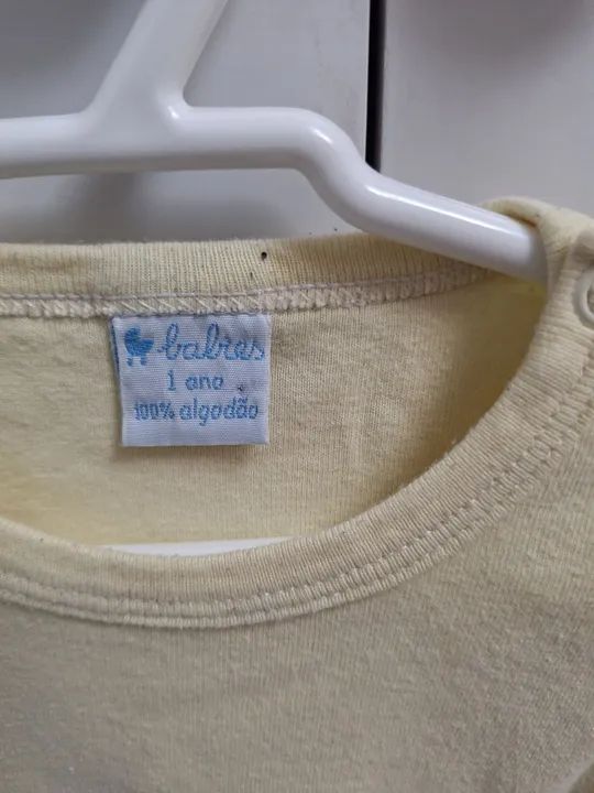Bore unisex, veste de 1 a 2 anos 100% algodão da marca babies  - Foto 3