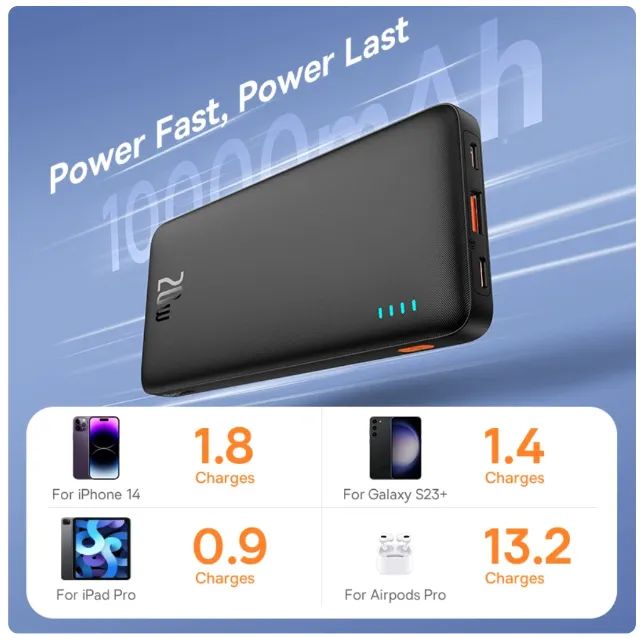 Carregador portátil powerbank Baseus 10.000mah 20w Iphone 14 - Foto 4