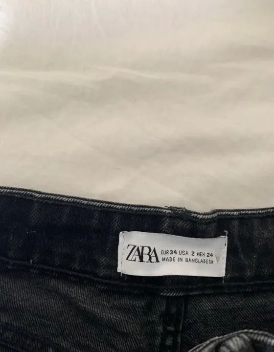 short jeans preto zara  - Foto 2