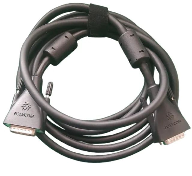Cabo Lente Polycom Original Vídeo Conferência Hdci 60 Pinos