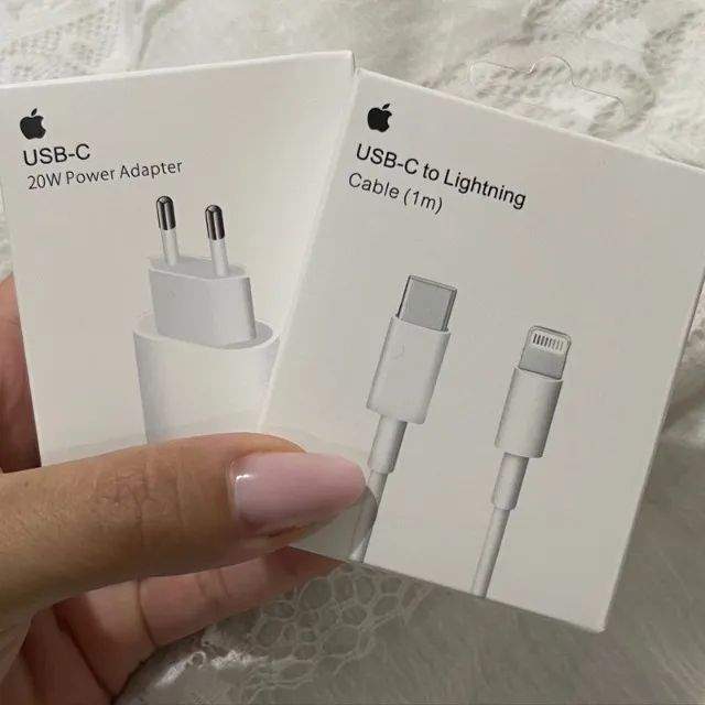 Carregador iPhone Turbo 20W Apple Usb-C Lightning (Original) - Foto 4