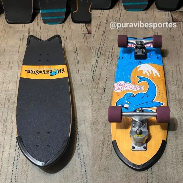 Skate Smoothstar Flying Fish Simulador Surf Carver Yow - Foto 5