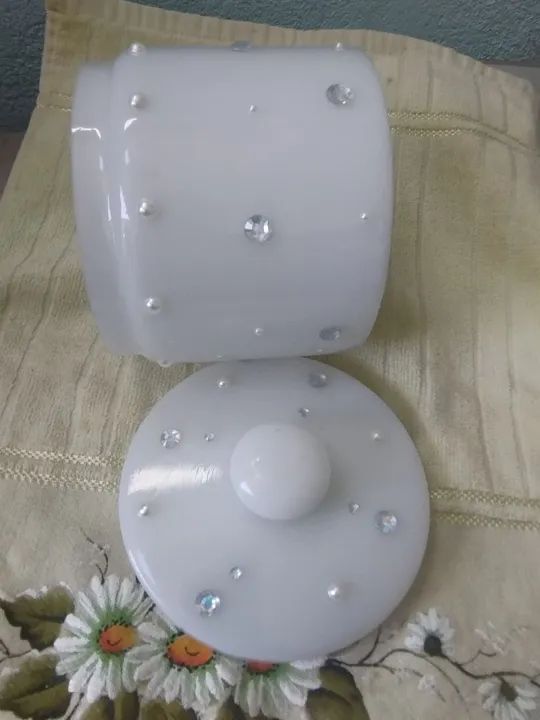 Pote em opalina para algodão  - Foto 2