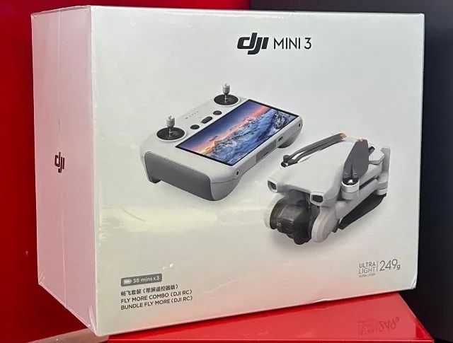 DJI mini 3 Fly More Combo com Tela - Produto Novo, Lacrado com Garantia.