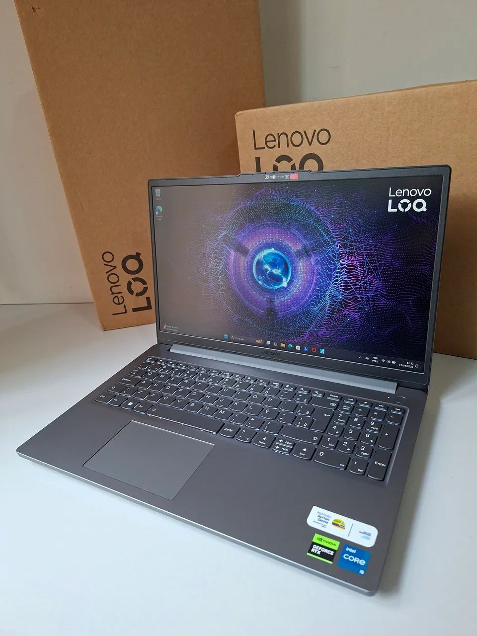 Notebook Gamer Lenovo LOQ Core i5 12450HX 16gb DDR5 RTX 3050 6gb Tela 144hz Lacrado  - Foto 2