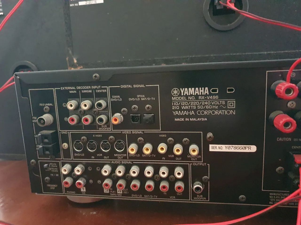 Home Theater Yamaha RX-V496  - Foto 3