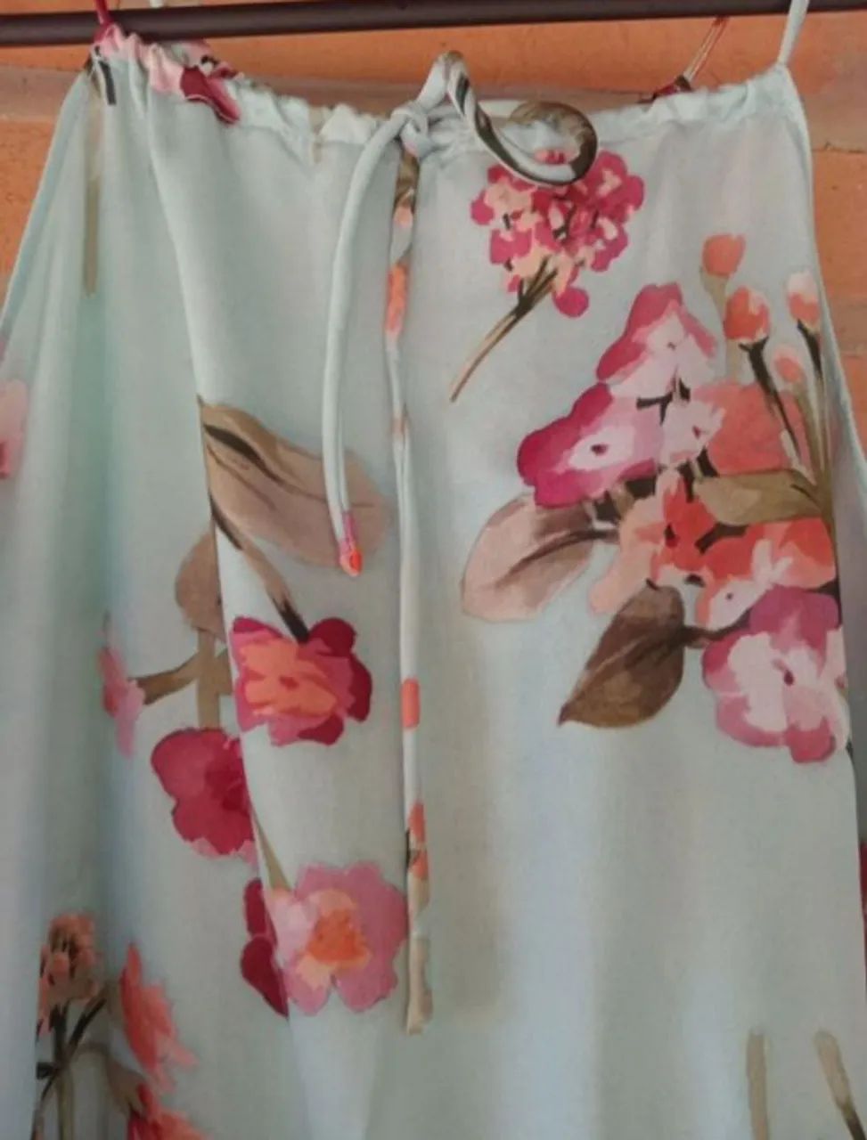 vestido floral azul claro mango - Foto 3