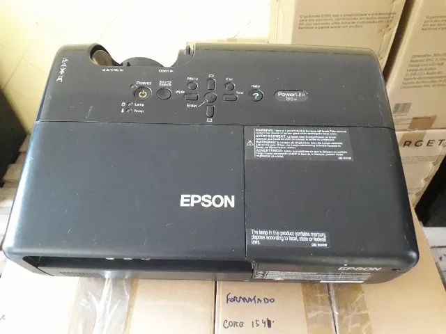 Projetor Epson S5 - (Lâmpada com Pequeno Detalhe) - Solicite o Vídeo - Foto 3