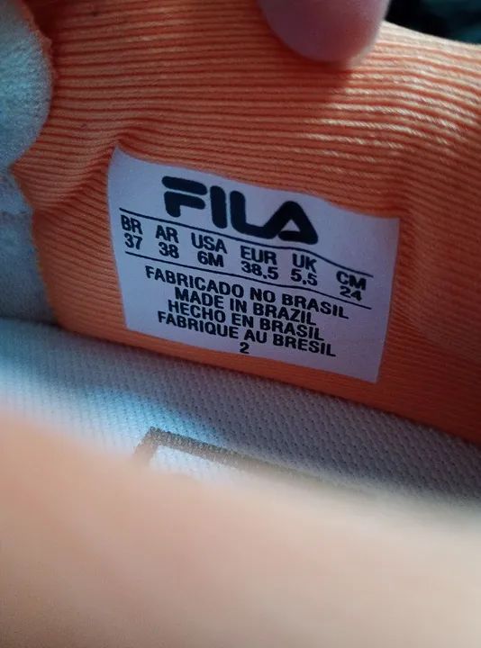 tenis fila suede laranja acd classic - Foto 3