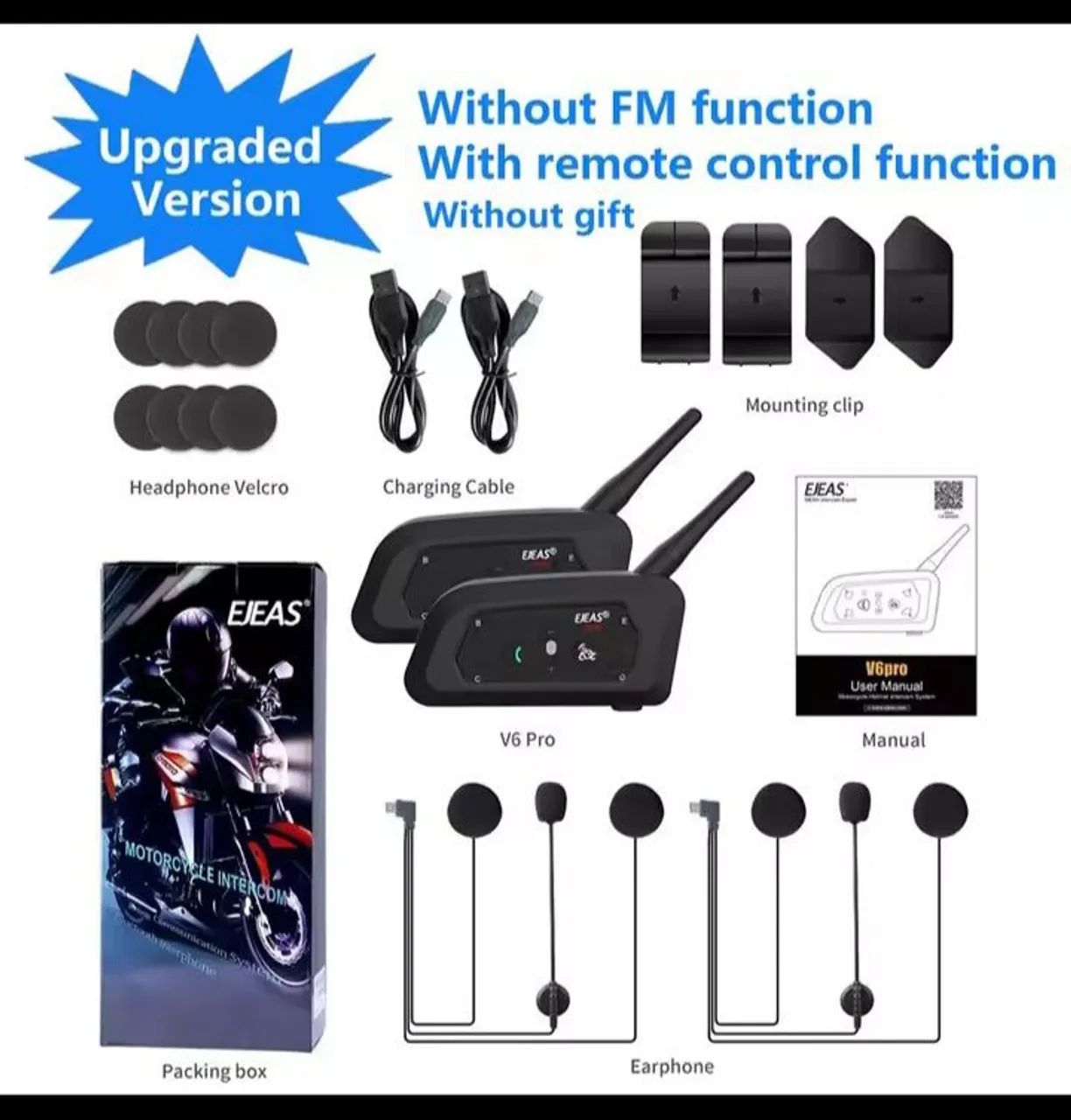 Intercomunicador EJEAS V6 PRÓ 