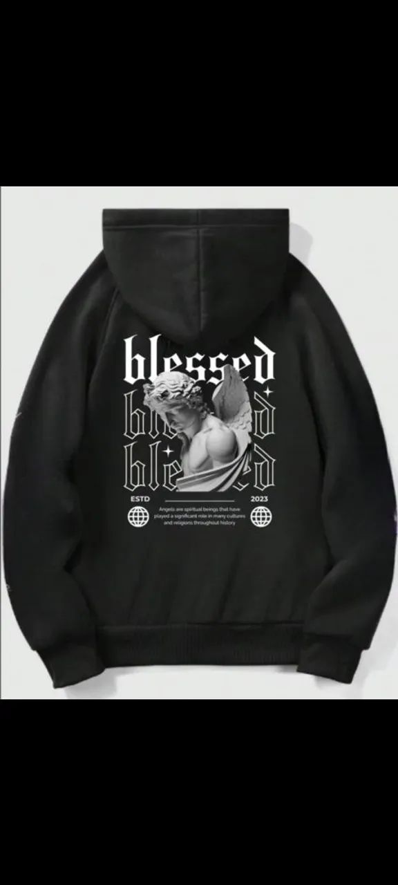 Casaco com Capuz Blessed - Estilo Streetwear