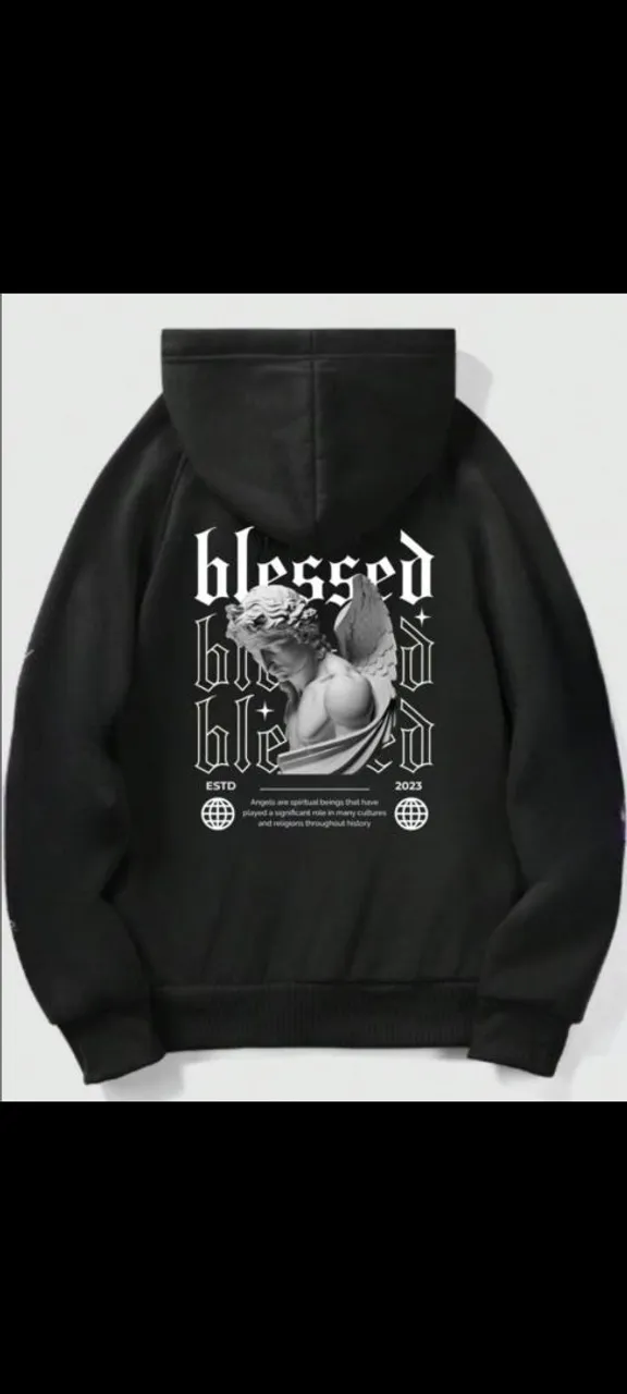 Casaco com Capuz Blessed - Estilo Streetwear