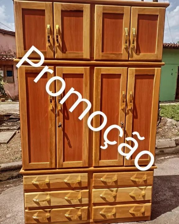 Guarda roupa de Madeira Maciça - novo