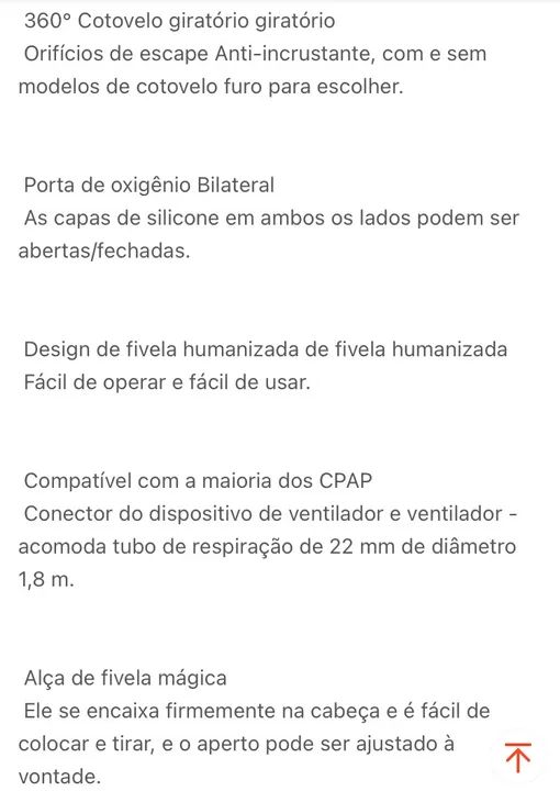Máscara Cpap facial completa nova lacrada - Foto 2