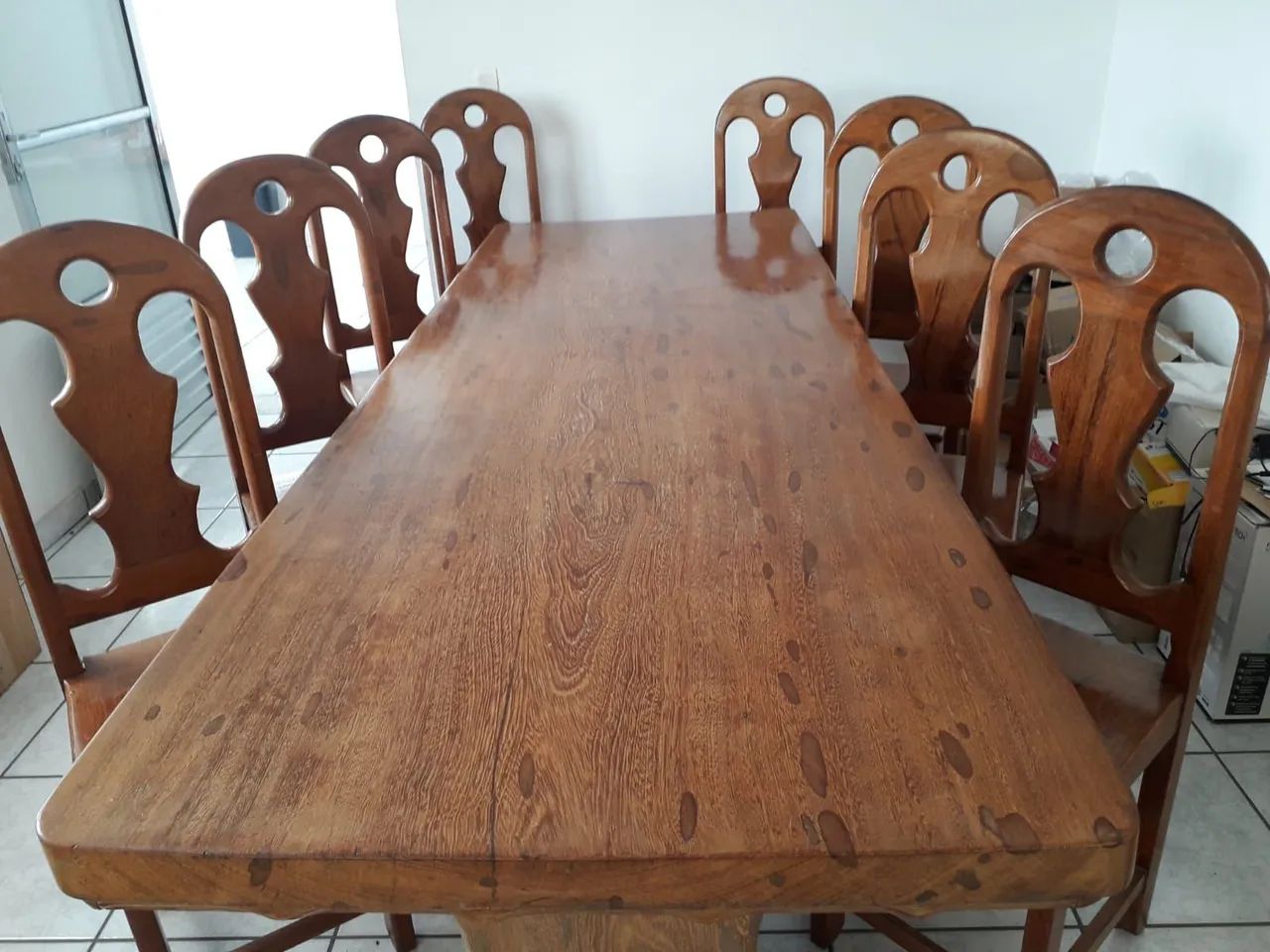 Mesa de jantar madeira maciça angelin - Foto 2