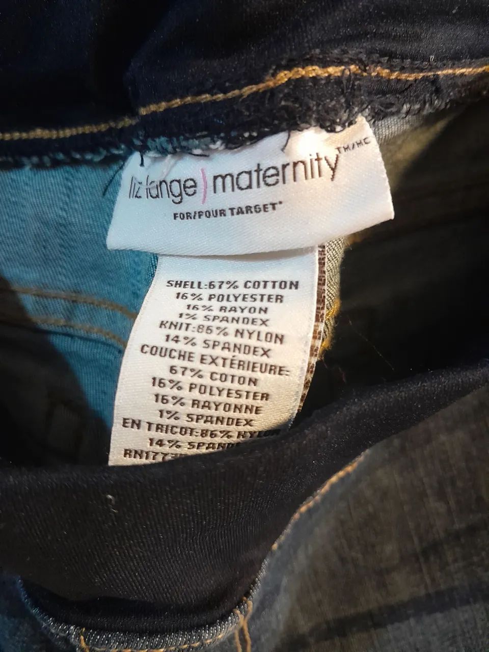 Calça jeans com elástico e elastano para gestante G/GG - Foto 2