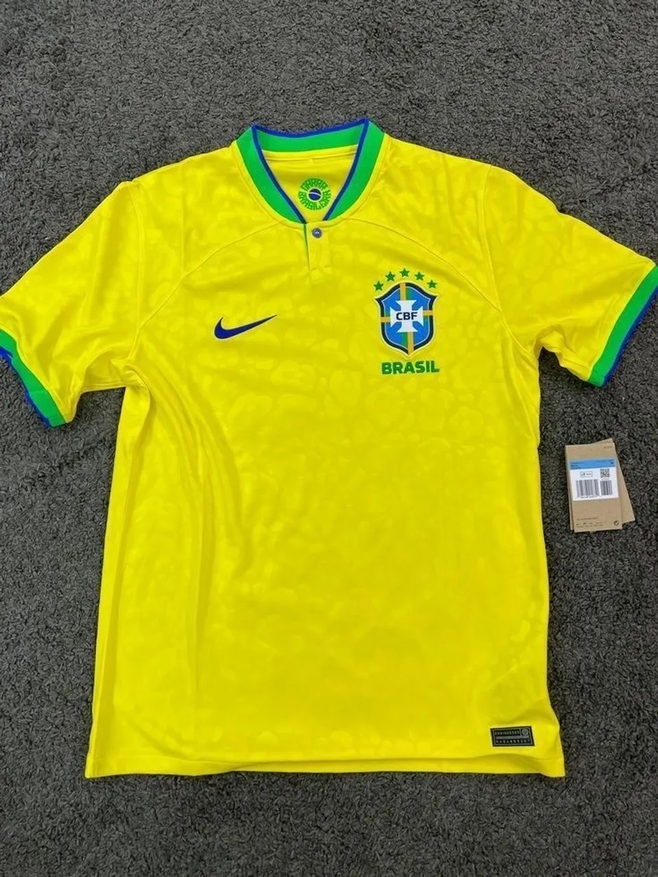 Camisa Brasil Amarela Nike