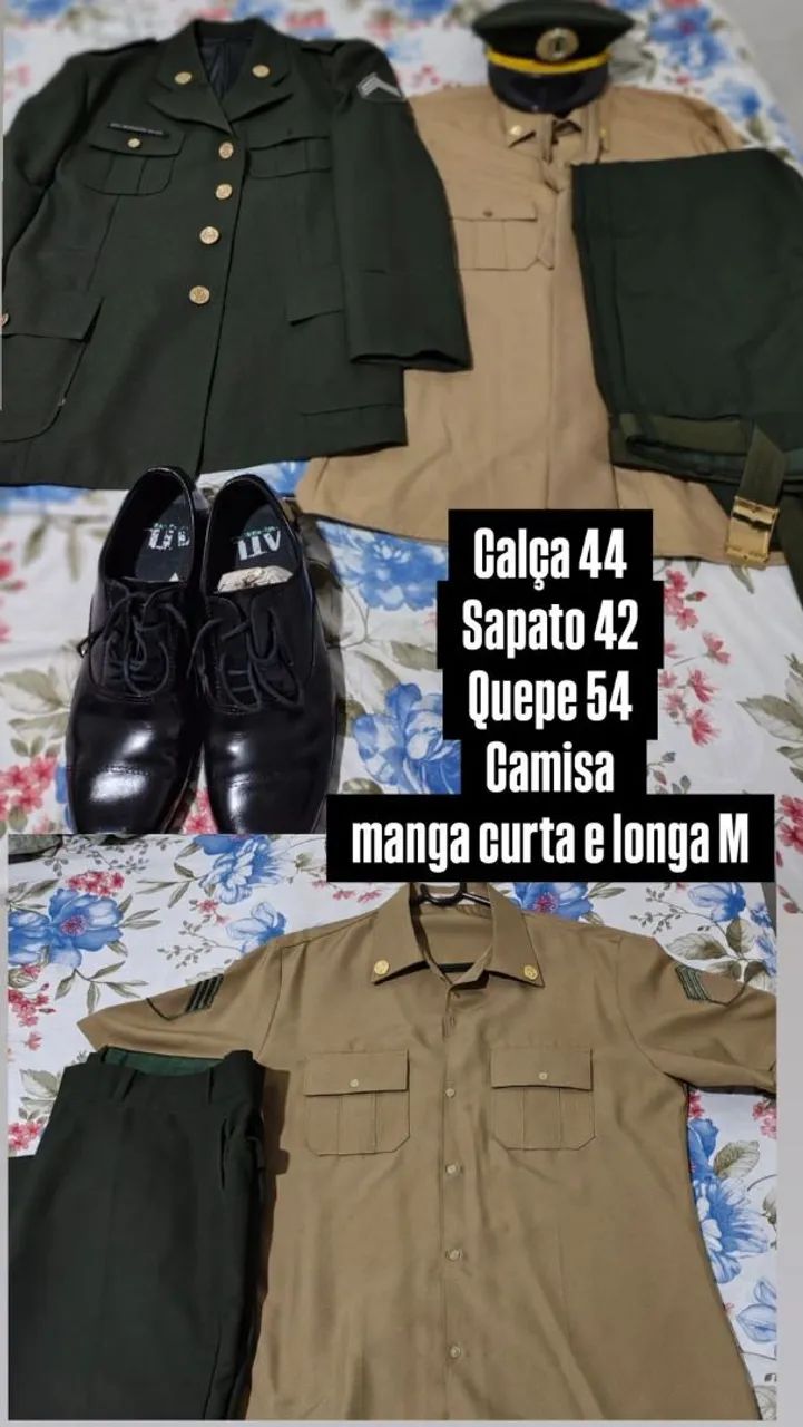 02-Uniformes Militar do Exército Completo 