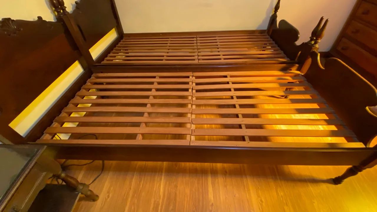Cama de Madeira com Estrado - Foto 2