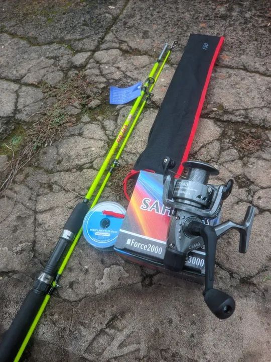 Conjunto de pesca completo 1.50mm a vara fibra de vidro. - Foto 3