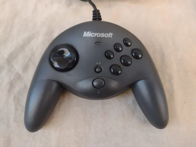 Controle Joystick Original Microsoft Sidewinder Usb Para Pc - Foto 3