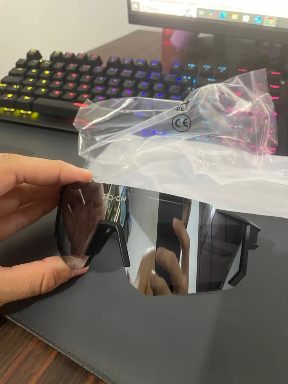 Óculos Scvcn prateado prata  - Foto 4