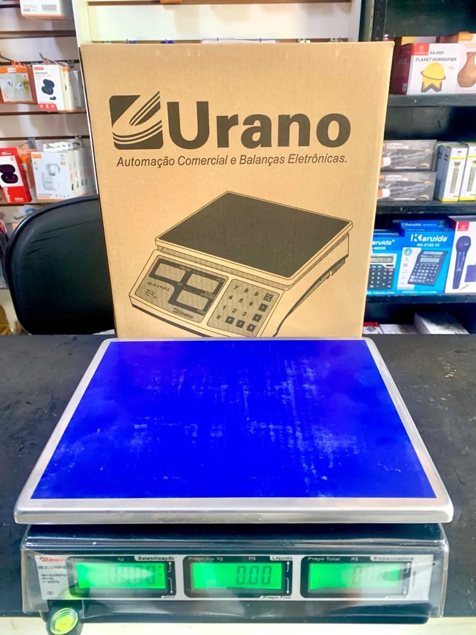 BALANÇA COMERCIAL URANO POP-S 31KG BATERIA COM GARANTIA  - Foto 2