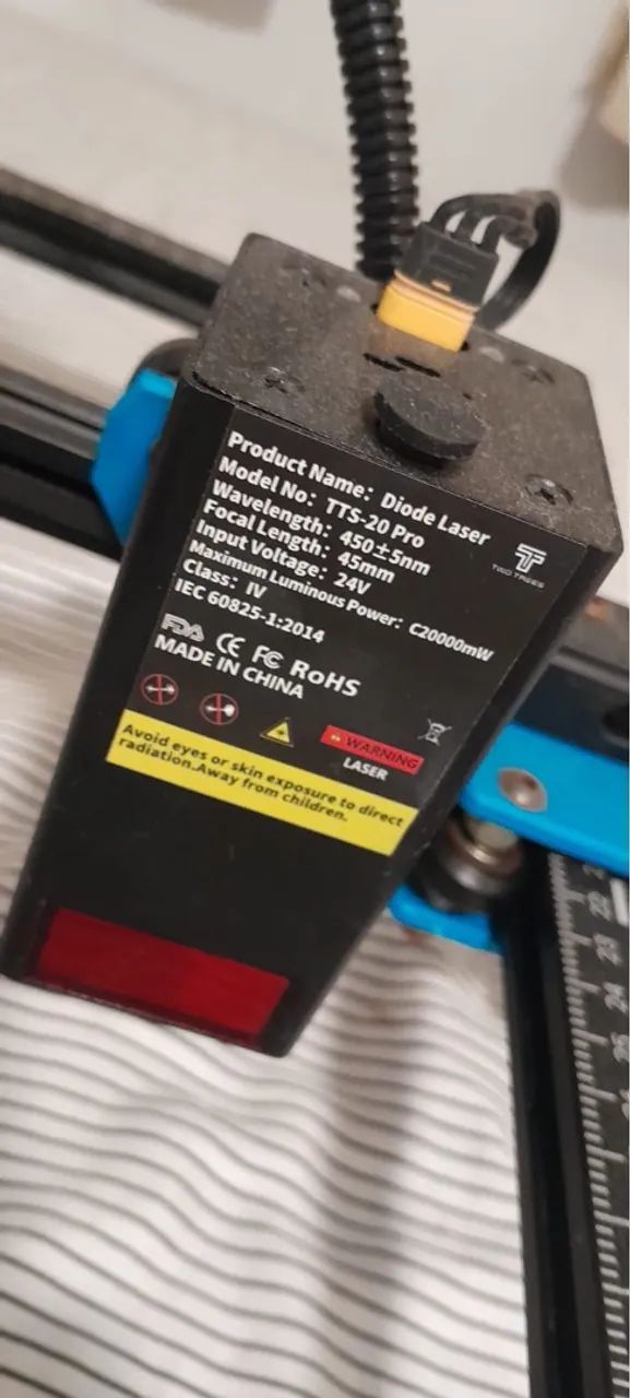 Impressora Gravadora Laser 20w Tts-20 Pro Max 110v 220v - Foto 4