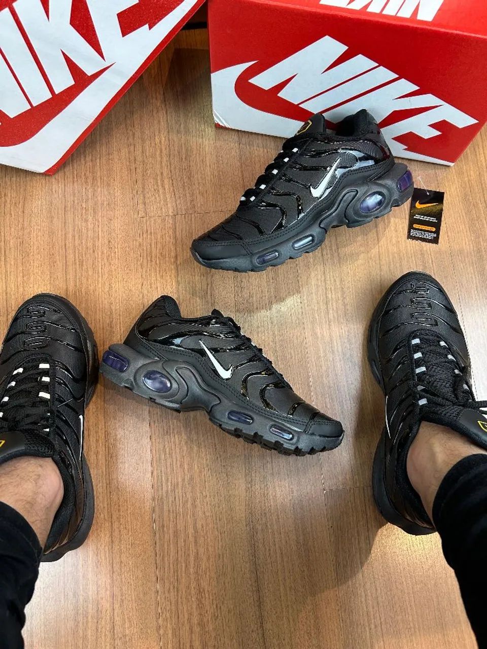 Tênis Nike Air Max Plus TN Preto - Foto 5