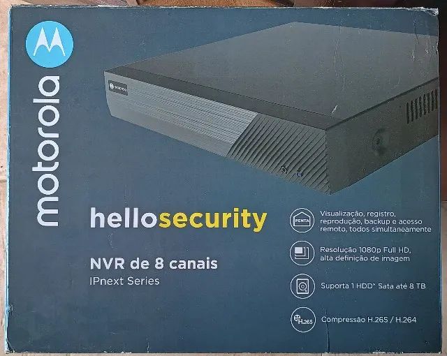 NVR Motorola MTR08IP com HD 1tb