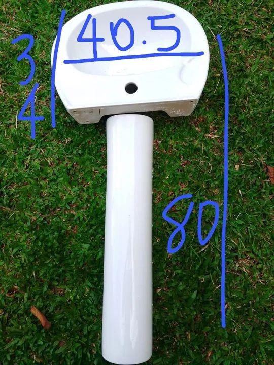 Cuba para banheiro com coluna 