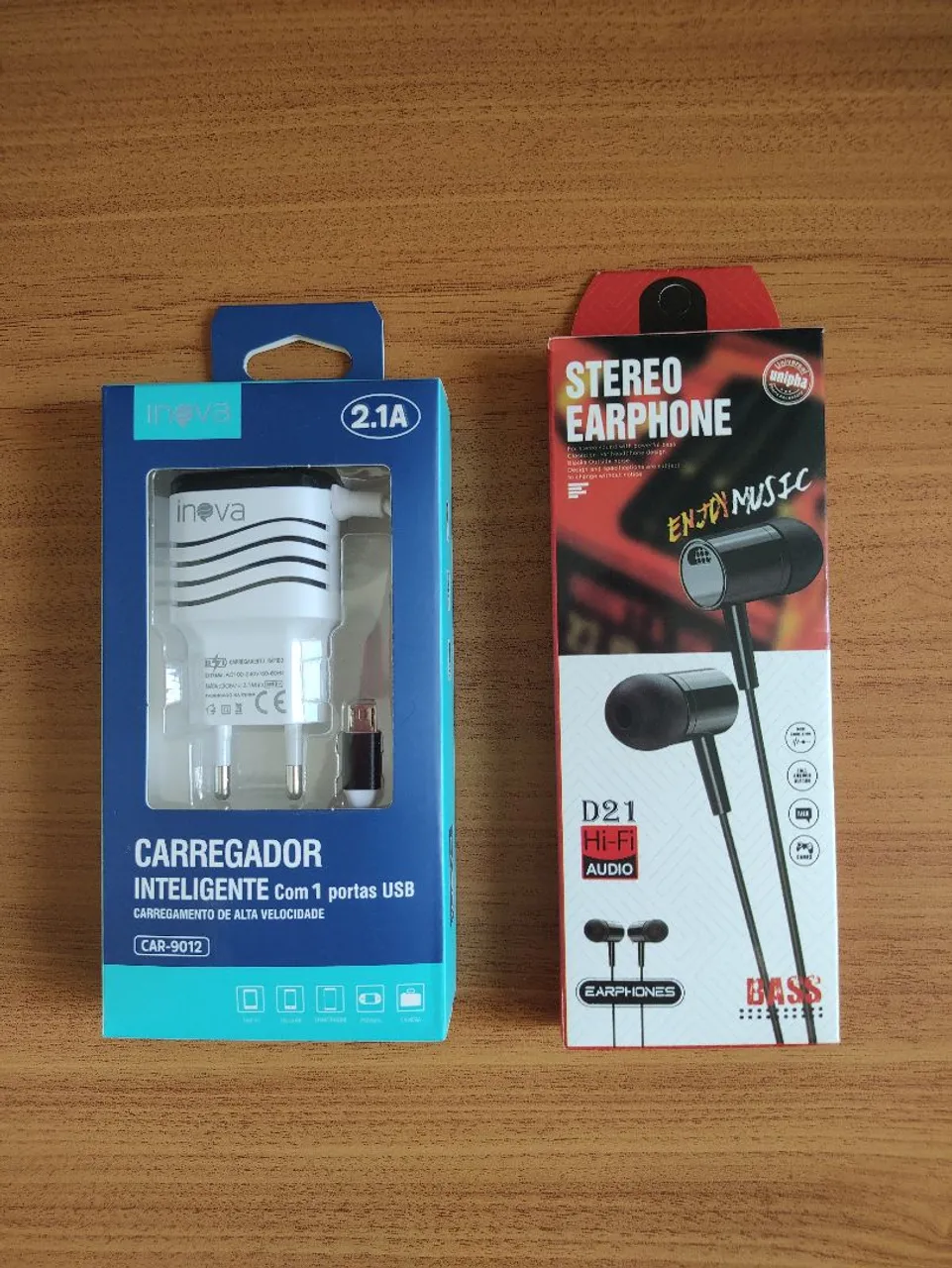 Carregador Inteligente + Fone de Ouvido