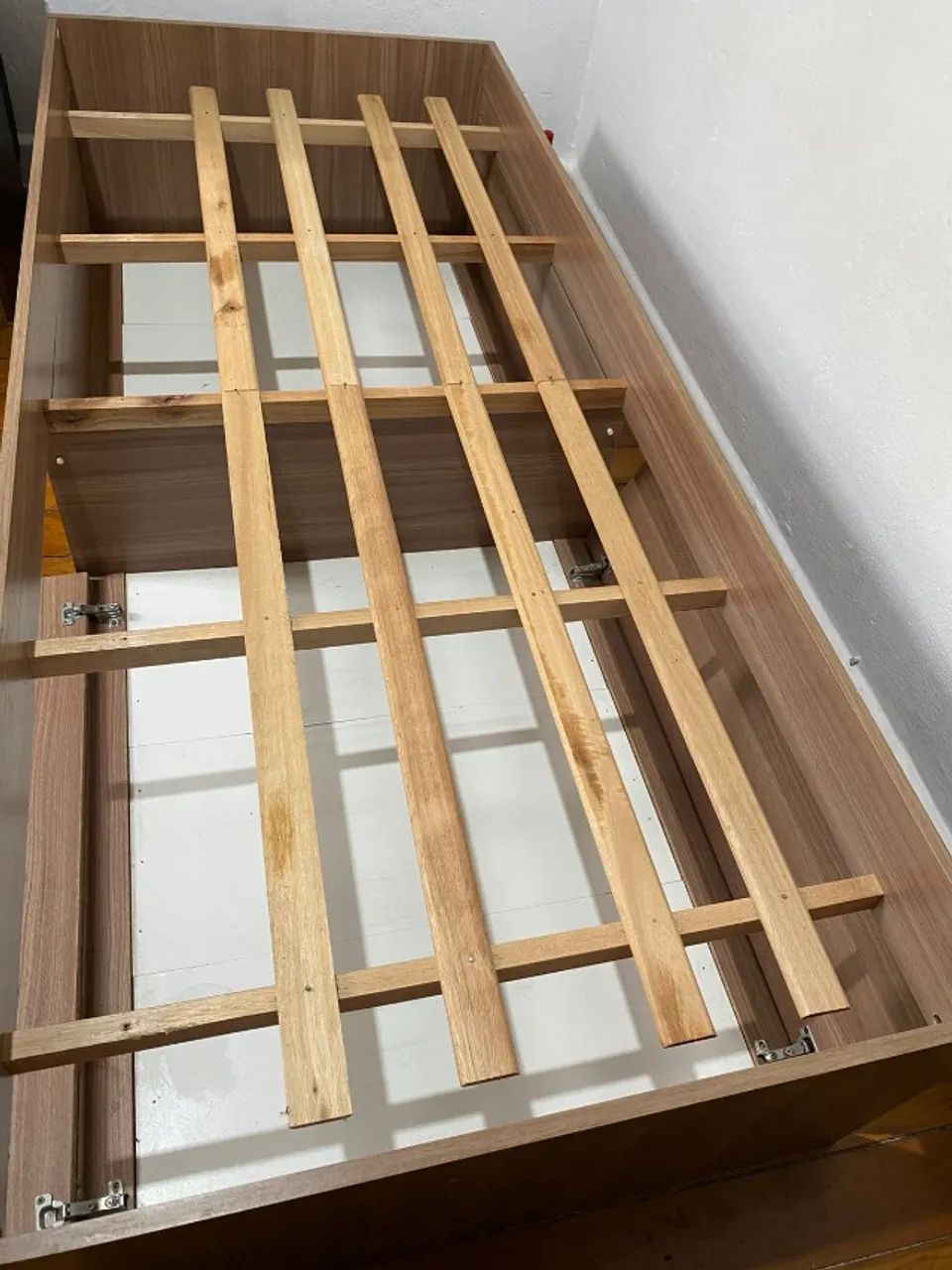 Cama Solteiro Madeira Amendoa64842036955395122