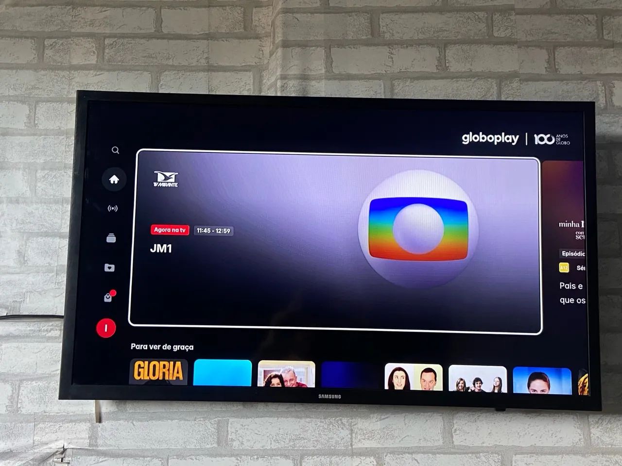TV Samsung Smart com Globoplay