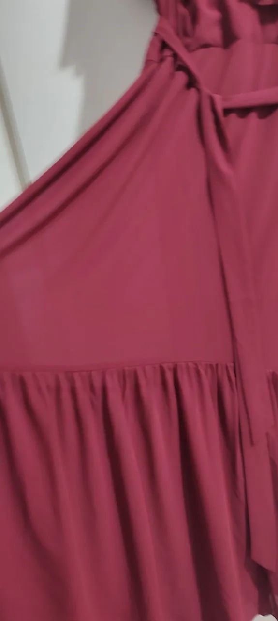 Vestido Longo Versala (bordô) - Foto 3