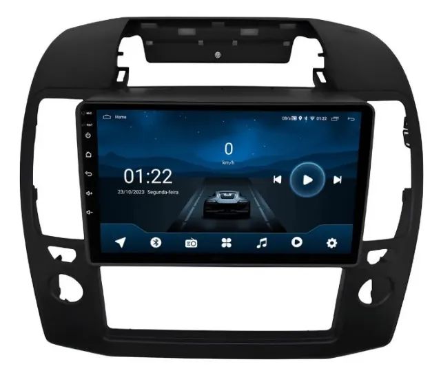 Central Multimídia Android 9 Pol. Carplay e Android Auto Frontier 2008 a 2016
