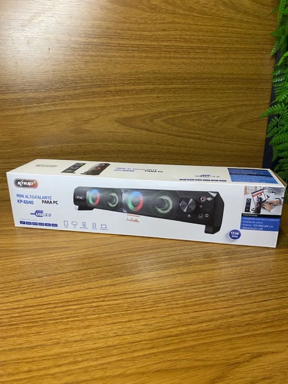 Caixa de Som Knup KP-6040 NOVA