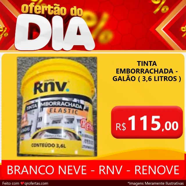 TINTA EMBORRACHADA GALÃO - 3,6 LITROS  BRANCO NEVE - RNV - RENOVE  - Foto 6