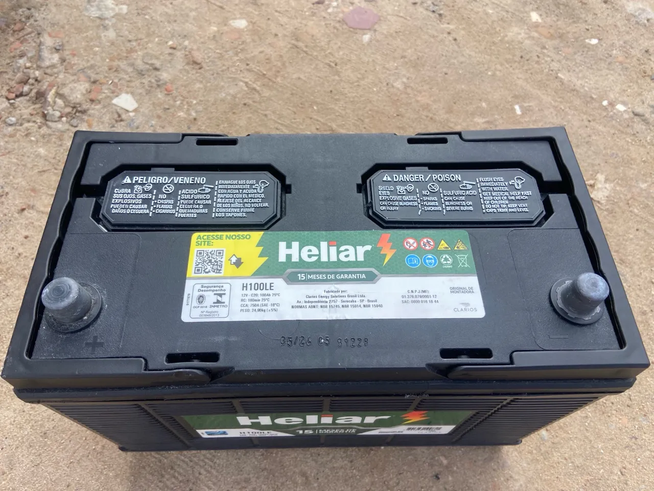 Bateria nova 100 amperes 