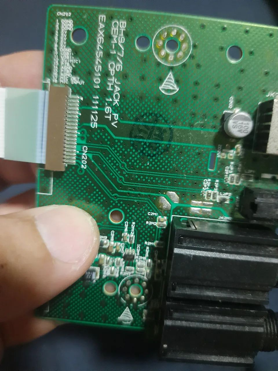 Placa de circuito para DVD/Blu-Ray/Vídeo LG BH7220 e Bh7420Cassete - Foto 2