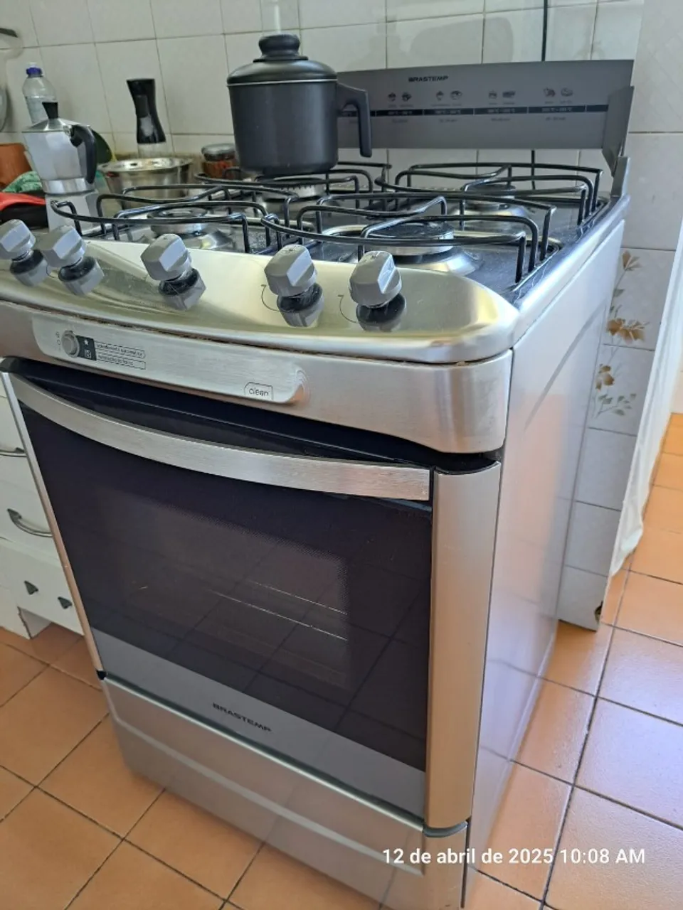 Fogão Brastemp INOX BF060ARUNA50 Bivolt 4 bocas