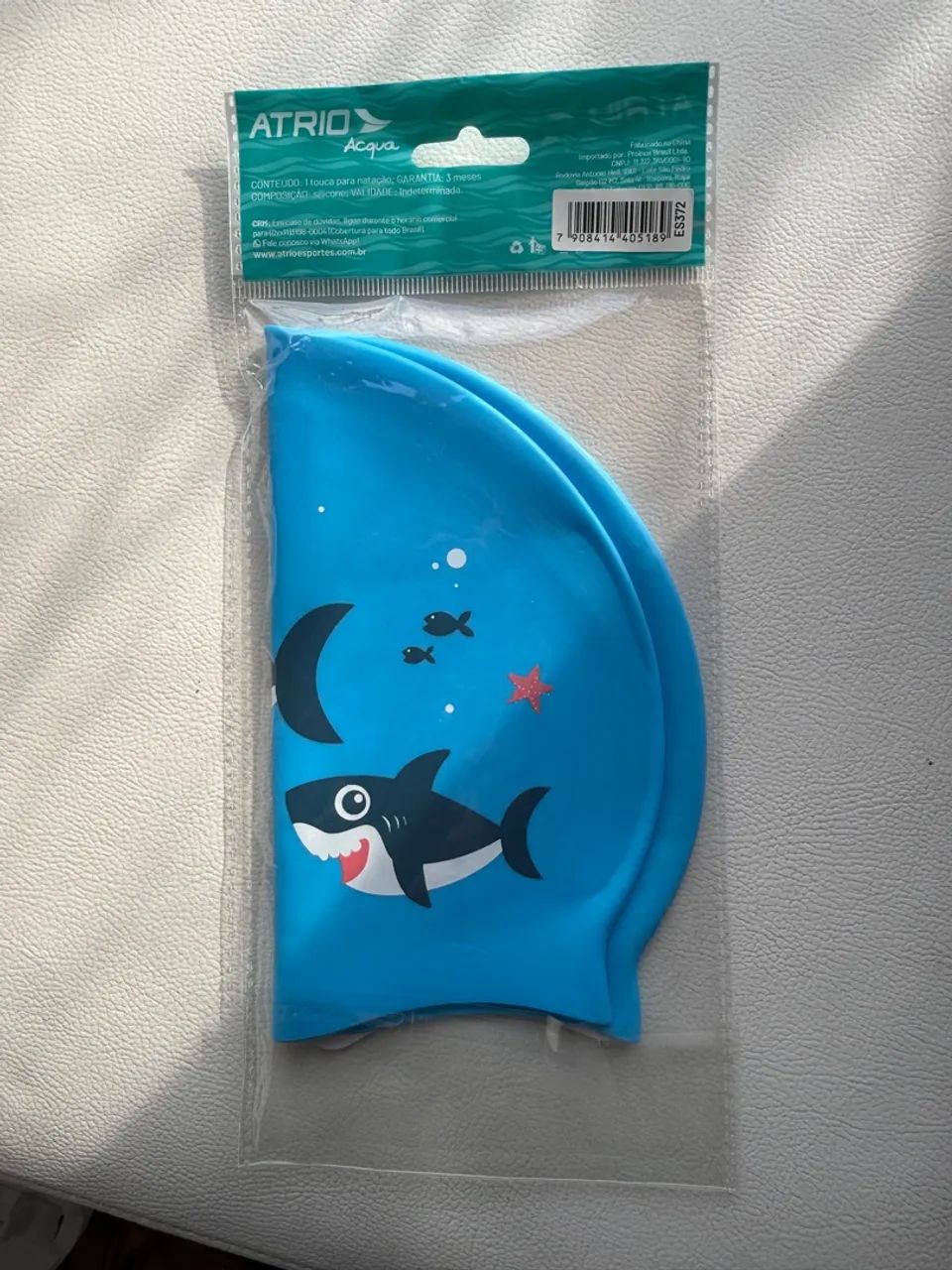 Touca de Natação Infantil Atrio Acqua - Tubarão