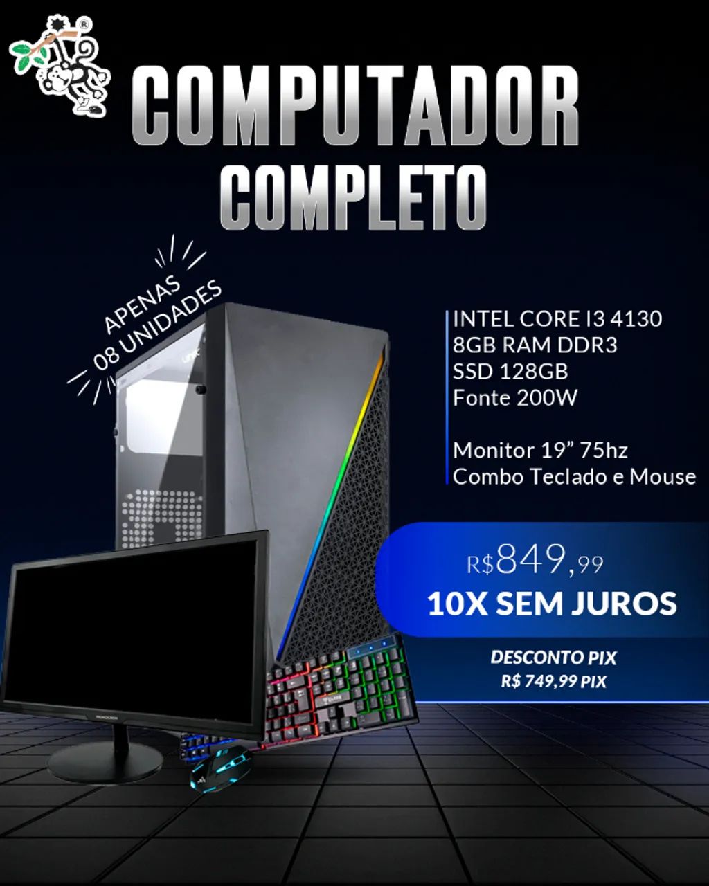 Oferta Black Friday Pc Escritorio Completo64308001414913120