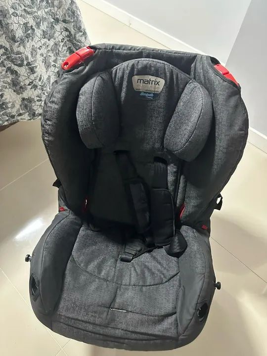 Cadeira Matrix Evolution K 4 Posições até 25Kg - Preto e Vermelho. - Foto 3