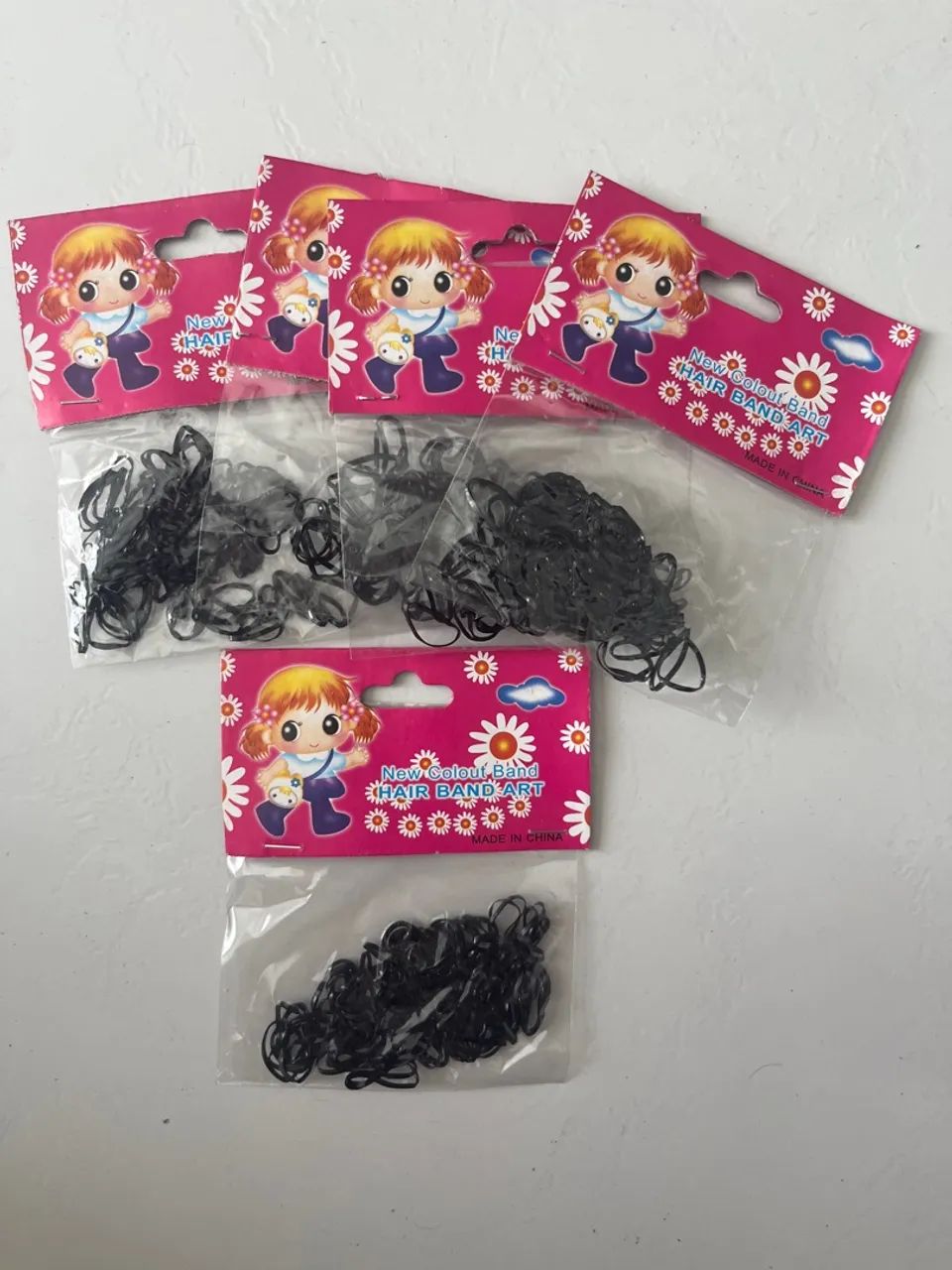 Elásticos Liguinha pequeno de cabelo coloridos - Pacote com 6 - Foto 3